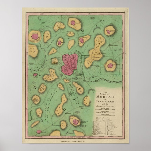 Póster La Tierra De Moriah O Jerusalén (Frente)