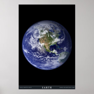 Póster La tierra del planeta