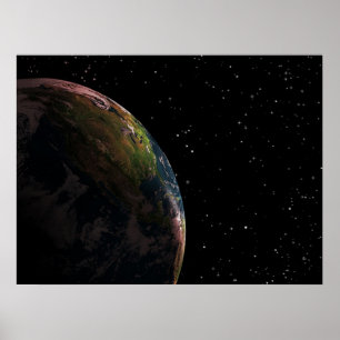 Póster La Tierra desde el espacio