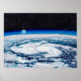 Póster La Tierra desde una altura giratoria: Imprimir