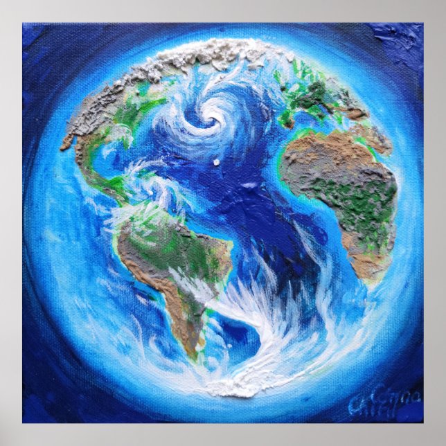 Póster La Tierra, el planeta azul (Frente)