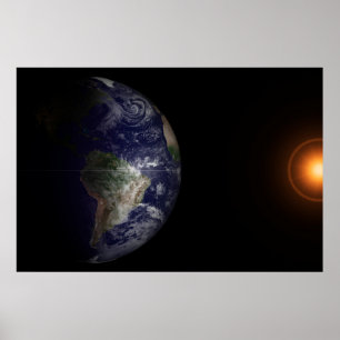 Póster La Tierra En Su Equinoccio.