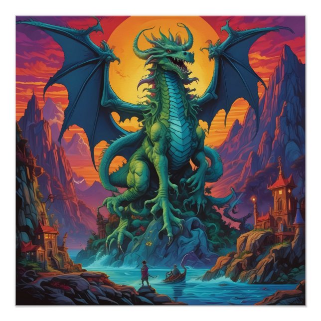 Póster La tierra es el dragón (Anverso)