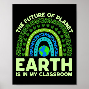 Póster La Tierra Está En Mi Clroom Earth Day