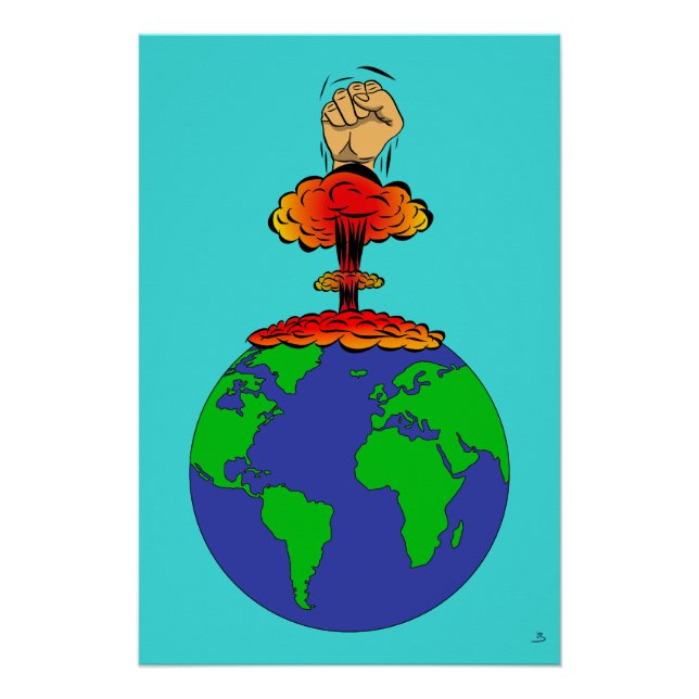 Póster La Tierra está en peligro (Anverso)