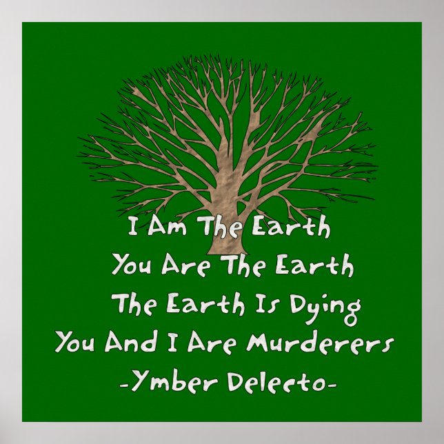 Póster La Tierra Está Muriendo (Frente)