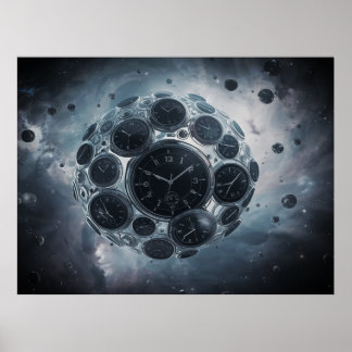Póster La Tierra mostrando el momento de tu vida en la pa