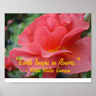 Póster La Tierra ríe en flores