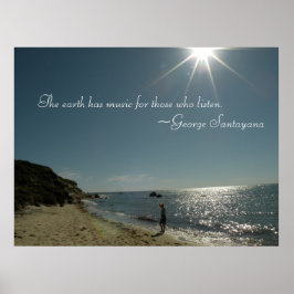 Póster La Tierra tiene música para los que escuchan Poste