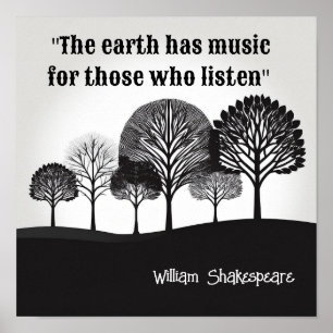 Póster La Tierra tiene música William Shakespeare