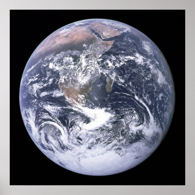 Póster La Tierra vista desde Apolo 17 (Frente)