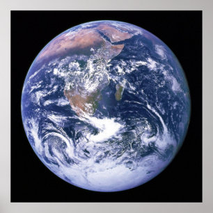Póster La Tierra Vista desde el Apolo 17, conocido como L