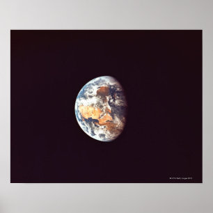 Póster La Tierra vista desde el espacio