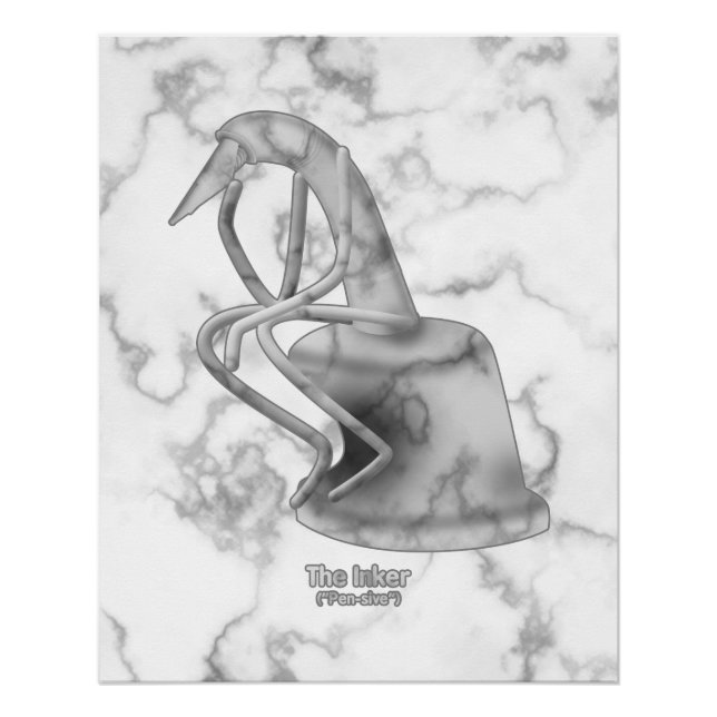 Póster La tinta ("Pen-sive") - (Anverso)