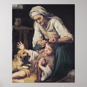 Póster La Toilette Domestique', 1670-75