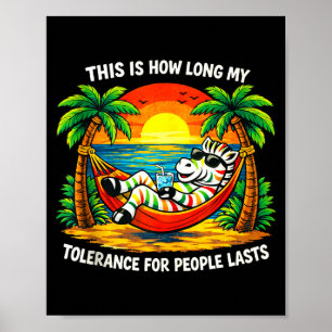 Póster La tolerancia por la gente dura esto de tiempo div