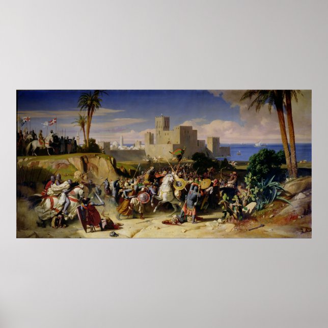 Póster La toma de Beirut por los cruzados (Frente)