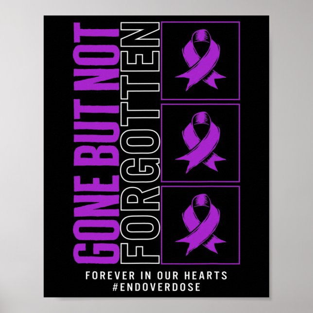 Póster La toma de conciencia sobre la sobredosis de droga (Frente)