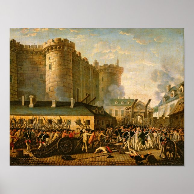 Póster La toma de la Bastilla, 14 de julio de 1789 (Frente)