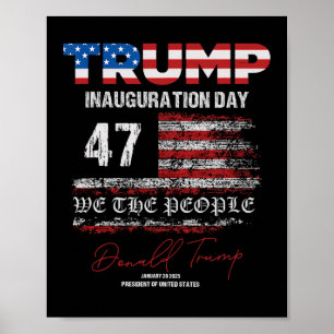 Póster La toma de mando del presidente Donald Trump en 20