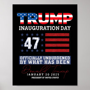 Póster La toma de mando del presidente Donald Trump en 20