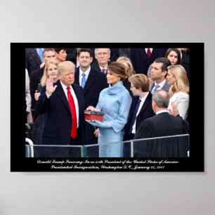 Póster La toma de posesión de Donald Trump como president