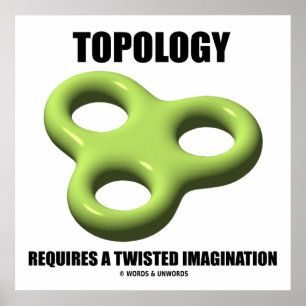 Póster La Topología Requiere Un Toroide De Imaginación Gi