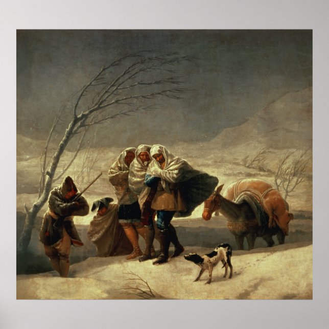 Póster La tormenta de nieve, 1786-87 (Frente)