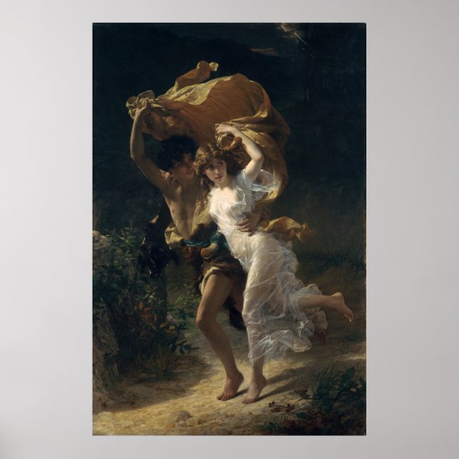 Póster La tormenta - Pierre-Auguste Cot (Frente)