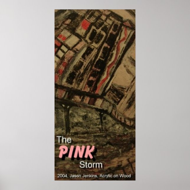 PÓSTER LA TORMENTA ROSA (Frente)