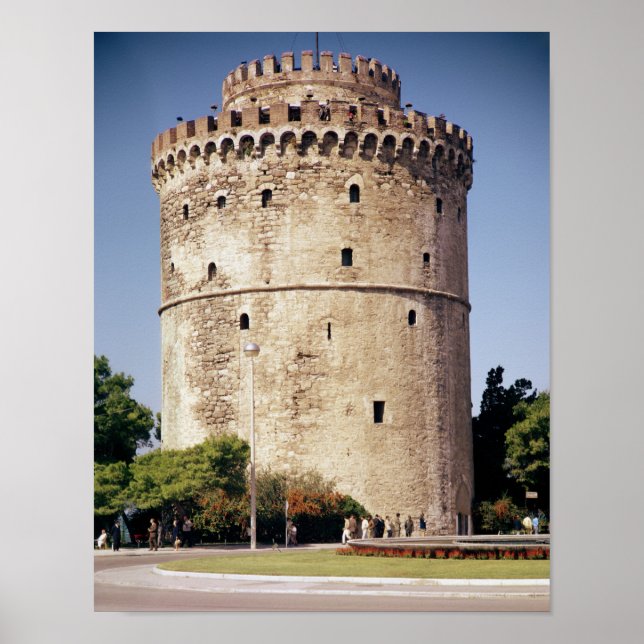 Póster La Torre Blanca, construida durante el (Frente)