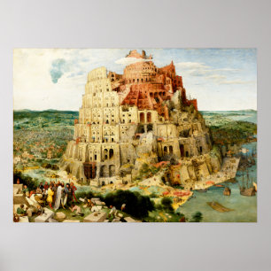 Póster La Torre de Babel" de Pieter Brueghel el Mayor
