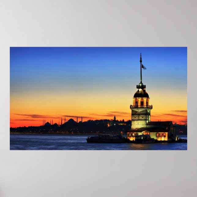 Póster La torre de la doncella en Estambul (Frente)