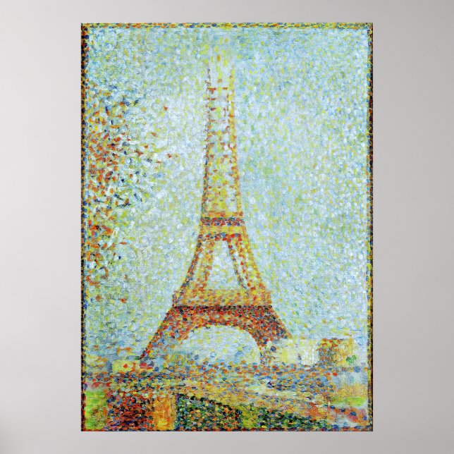 Póster La Torre Eiffel - Famosa pintura (Frente)