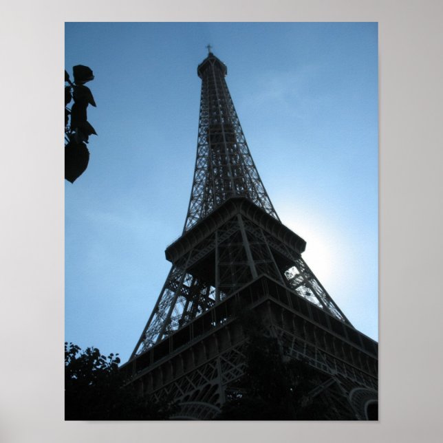 Póster la Torre Eiffel, París, Amanecer (Frente)