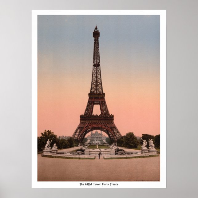 Póster La Torre Eiffel, París, Francia (Frente)