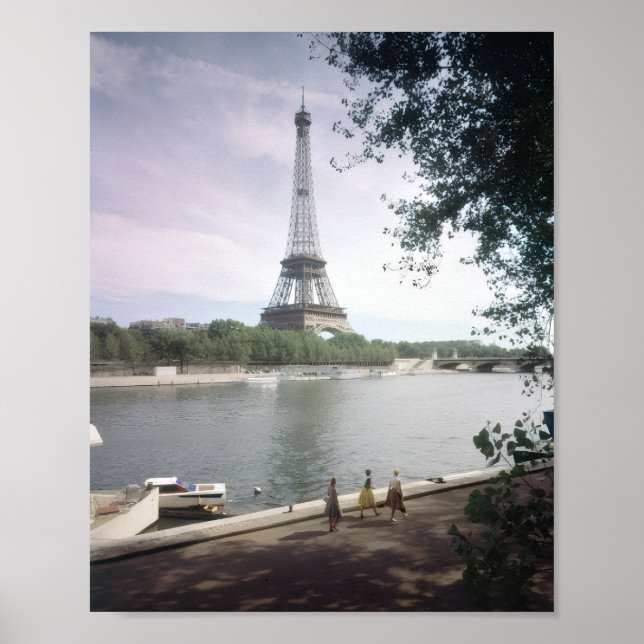 Póster La Torre Eiffel. París, hacia 1960. (Frente)