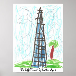 Póster "La Torre Eiffel" por Kaitlin, ...