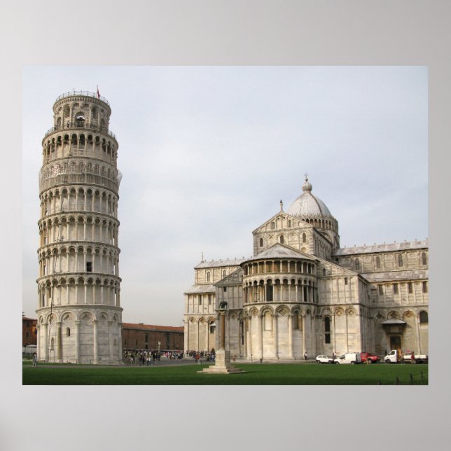 Póster La Torre inclinada de Pisa (Frente)