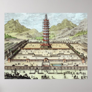 Póster La Torre Porcelana de Nanking, plato 12 de 'Ent