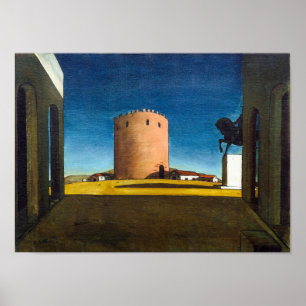 Póster La Torre Roja Giorgio de Chirico