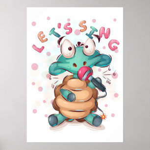 Póster La tortuga amorosa y dulce canta