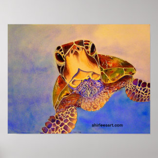 Póster La tortuga en tu cara