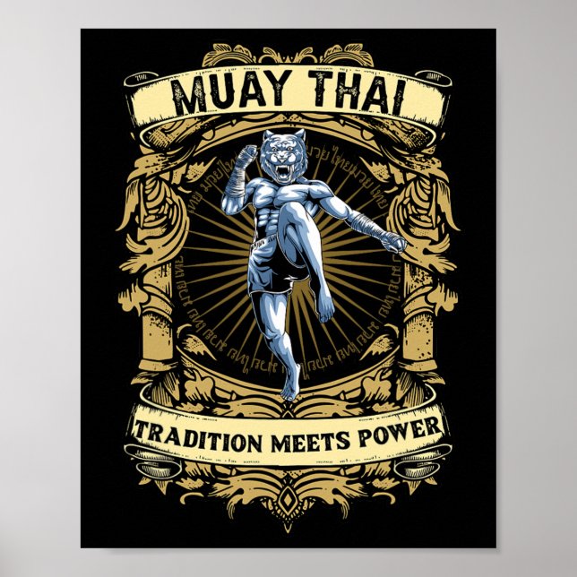 Póster La tradición se une al poder - Kickboxing y Muay T (Frente)