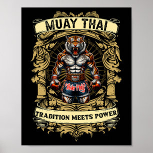 Póster La tradición se une al poder - Kickboxing y Muay T