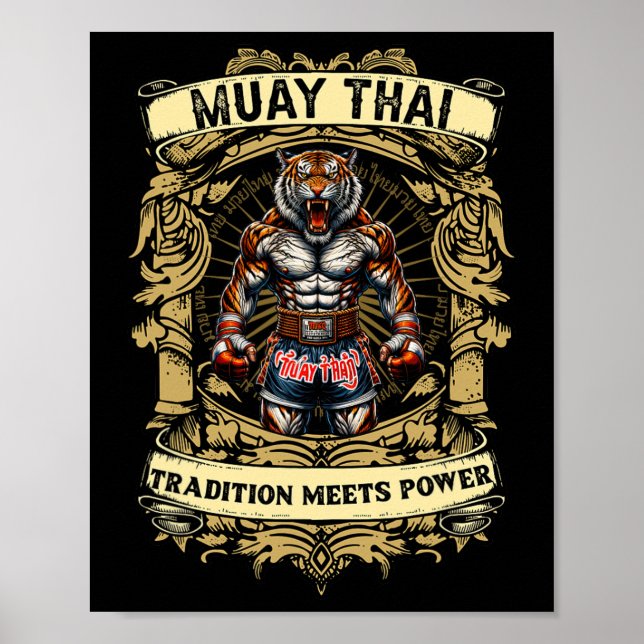 Póster La tradición se une al poder - Kickboxing y Muay T (Frente)