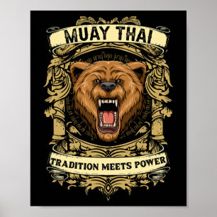 Póster La tradición se une al poder: kickboxing y Muay Th
