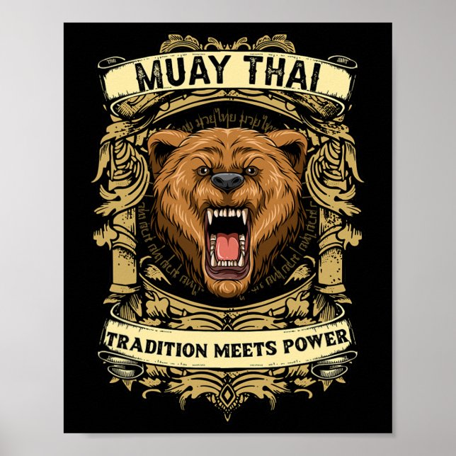 Póster La tradición se une al poder: kickboxing y Muay Th (Frente)