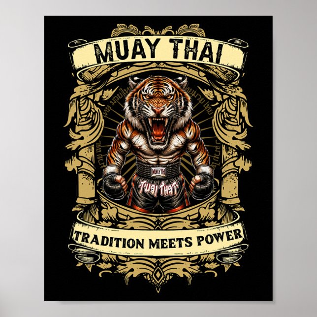 Póster La tradición se une al poder: kickboxing y Muay Th (Frente)