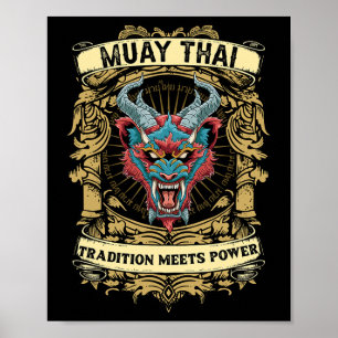 Póster La tradición se une al poder: kickboxing y Muay Th